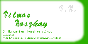 vilmos noszkay business card